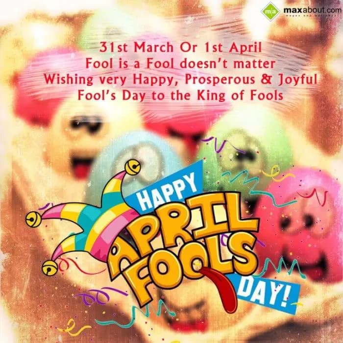 31st March Or 1st april
Fool is Fool dosnt matter