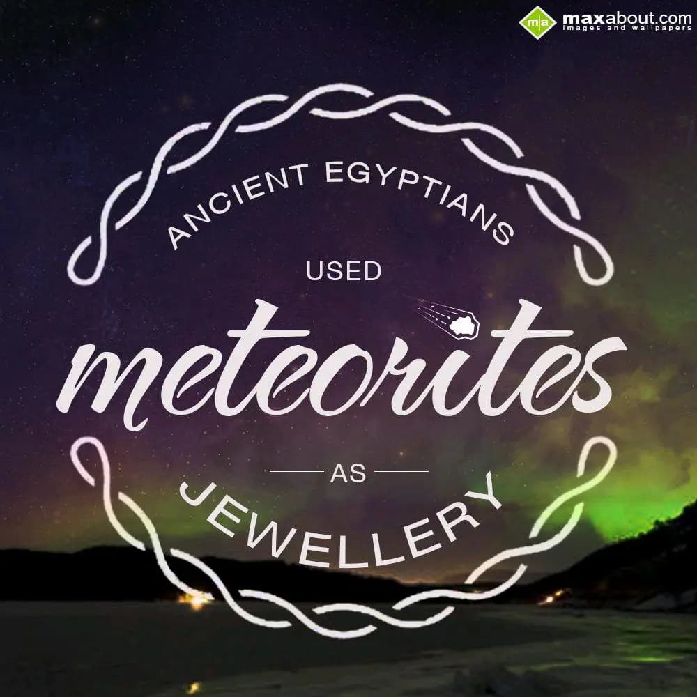 Ancient Egyptians used meteorites as jewellery