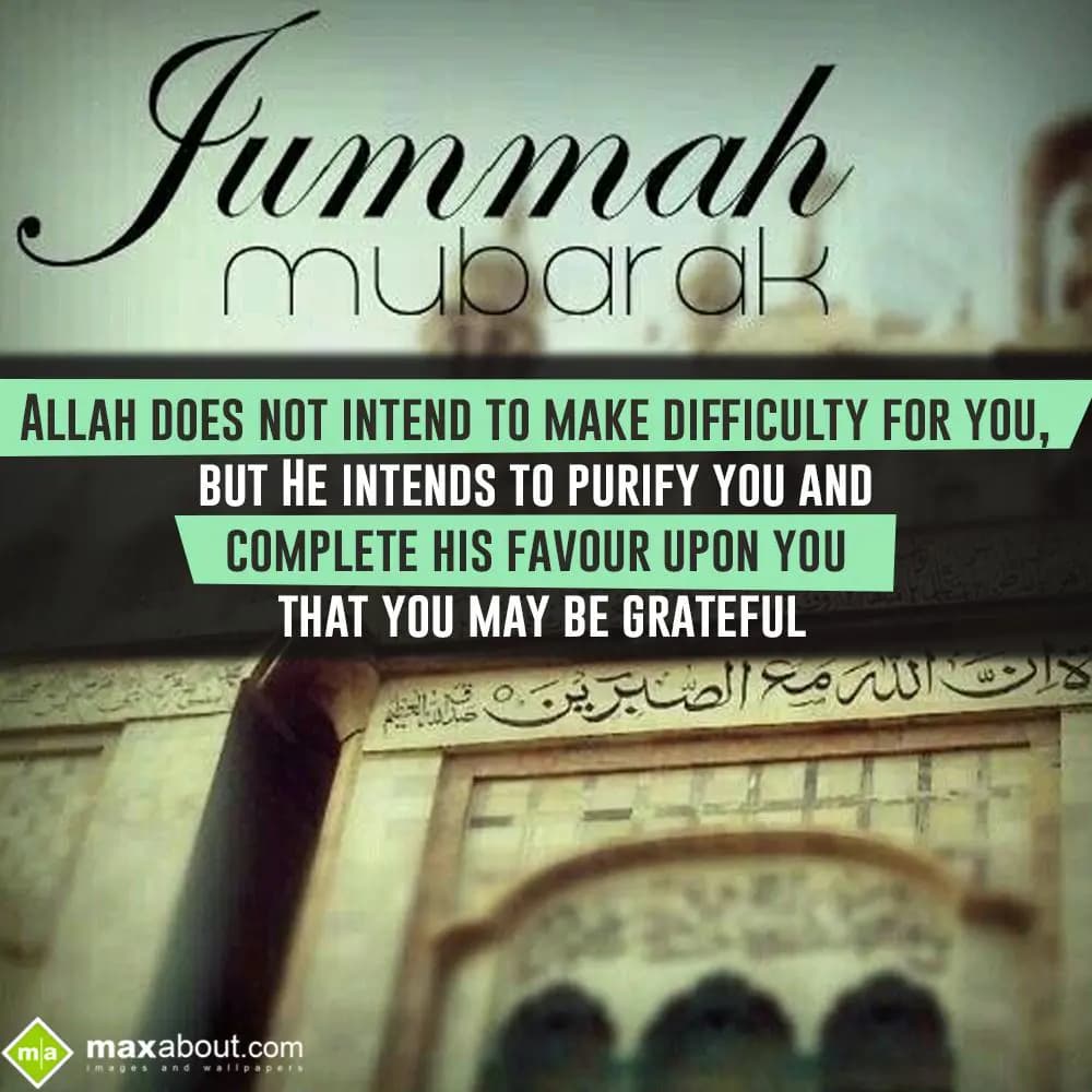 Allah Does Not Intend To Make Difficulty For You,