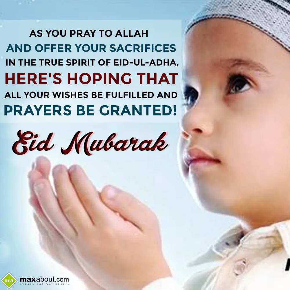 As You Pray to Allah...
And Offer Your Sacrifices