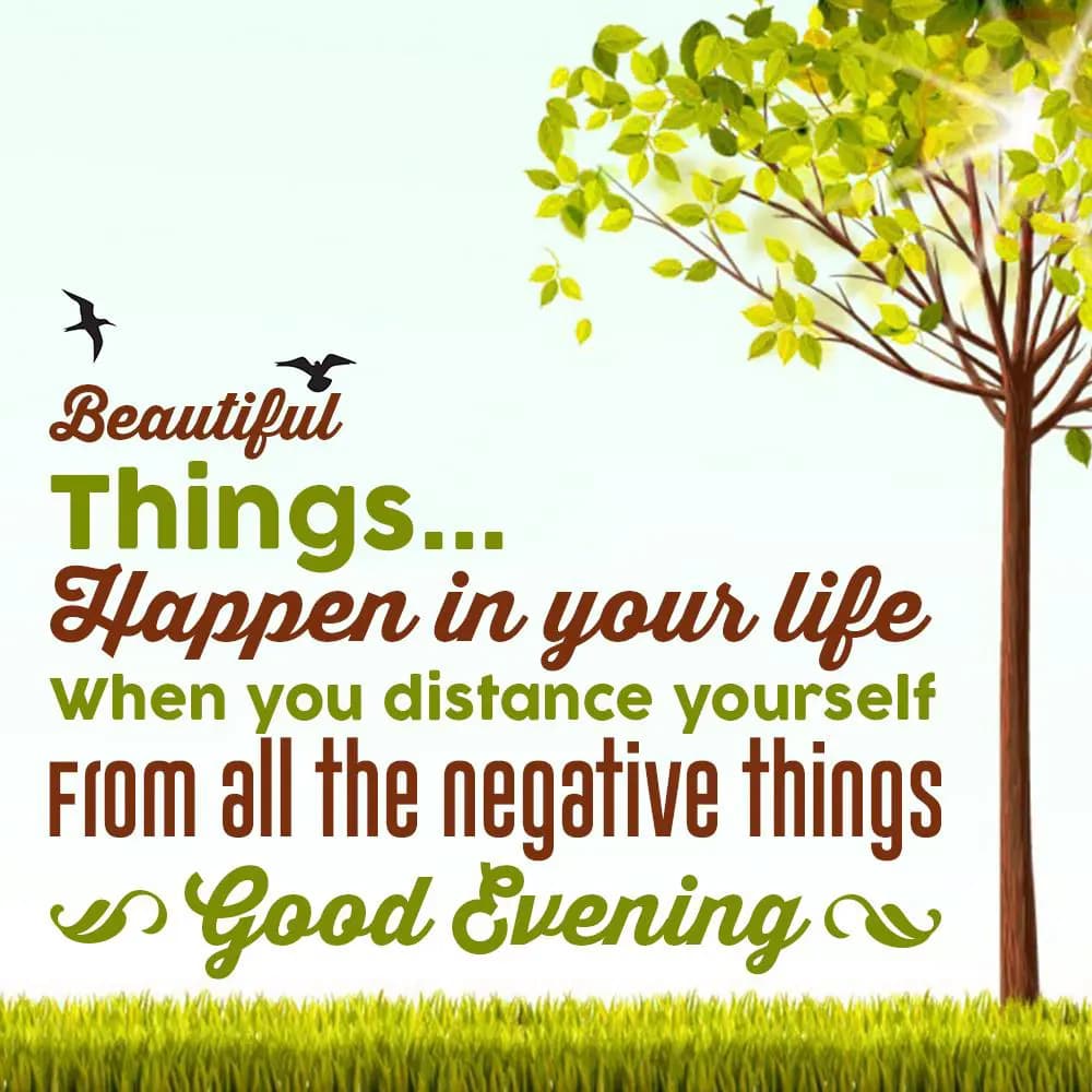 Beautiful things happen in your life. When you dis