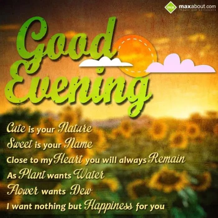 CUTE is your NATURE, 
SWEET is your NAME, 
close