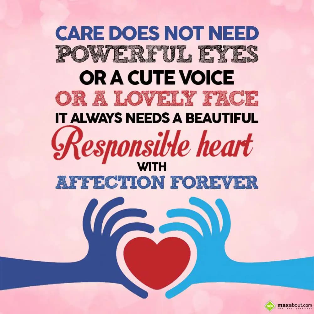 Care does not need powerful eyes or a cute voice o