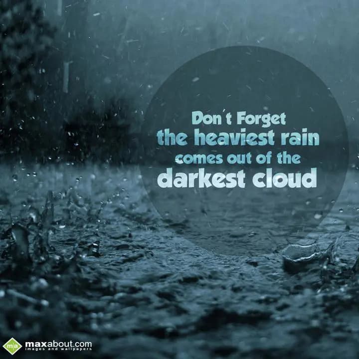 Don't forget the heaviest rain comes out of the da