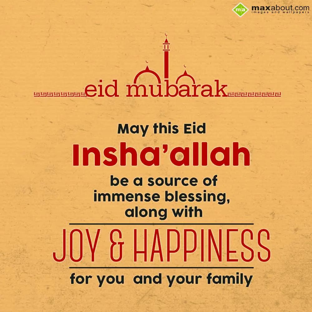 Eid Mubarak, 
May This Eid Insha’allah 
Be A Sou