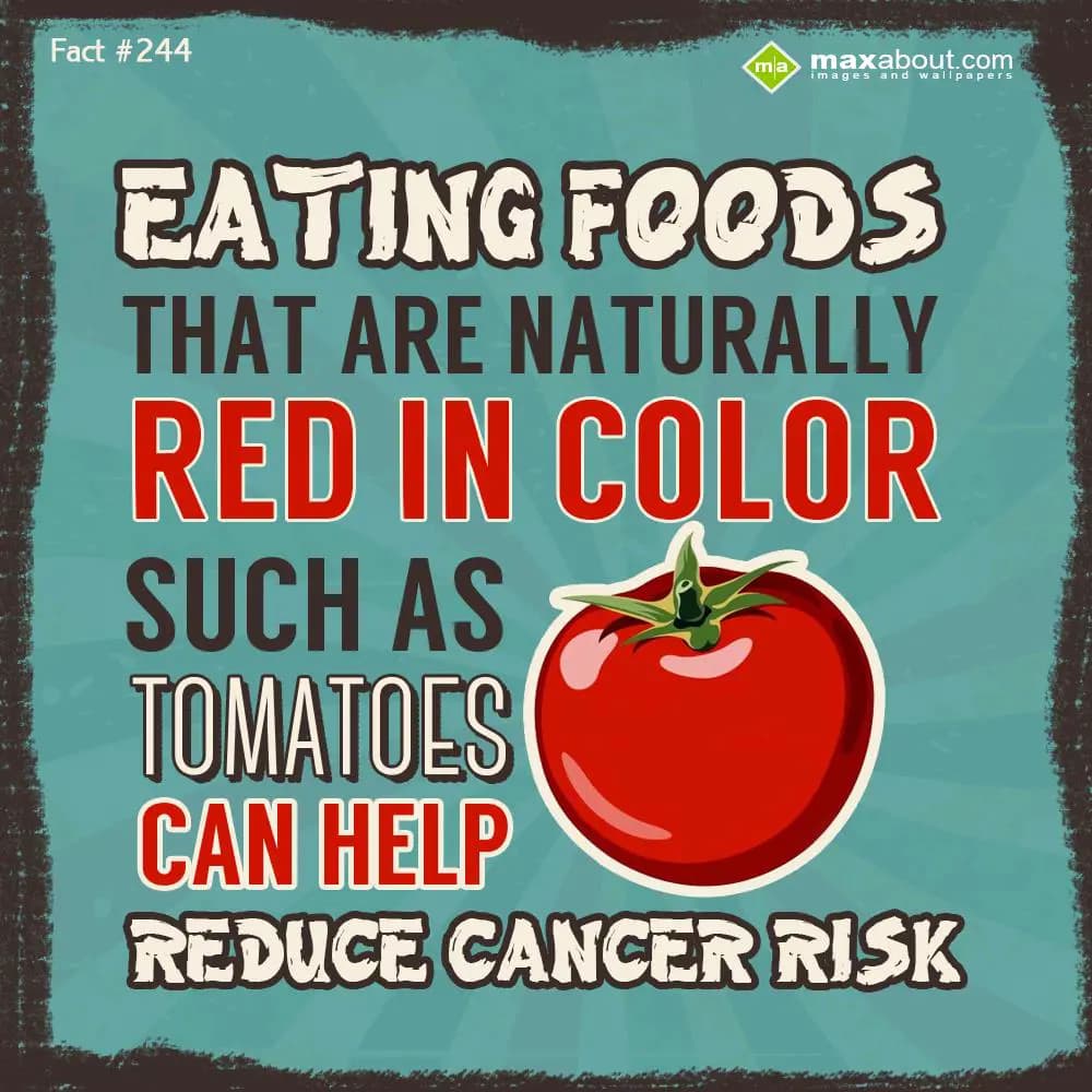 Eating foods that are naturally red in color such 