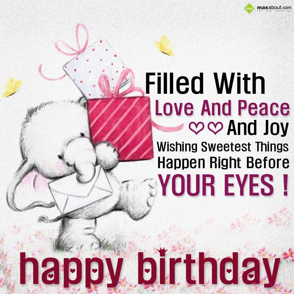 Filled with love and peace and joy
Wishing sweete