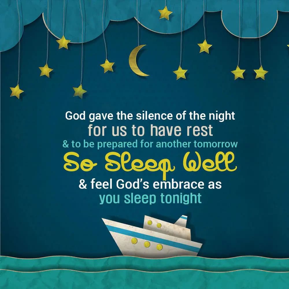 God gave the silence of the night for us to have r