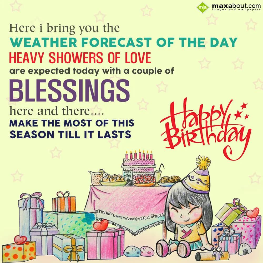 Here i bring you the weather forecast of the day,
