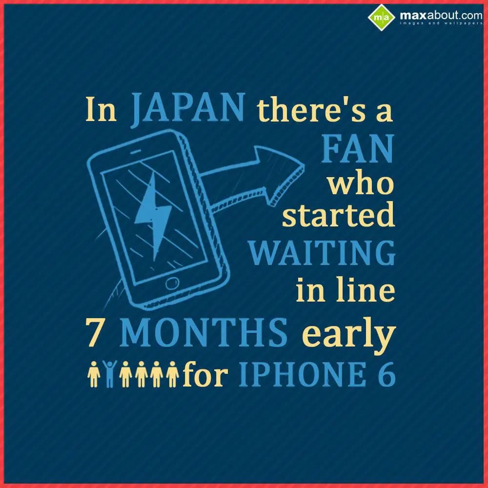 In Japan, there's a fan who started waiting in lin