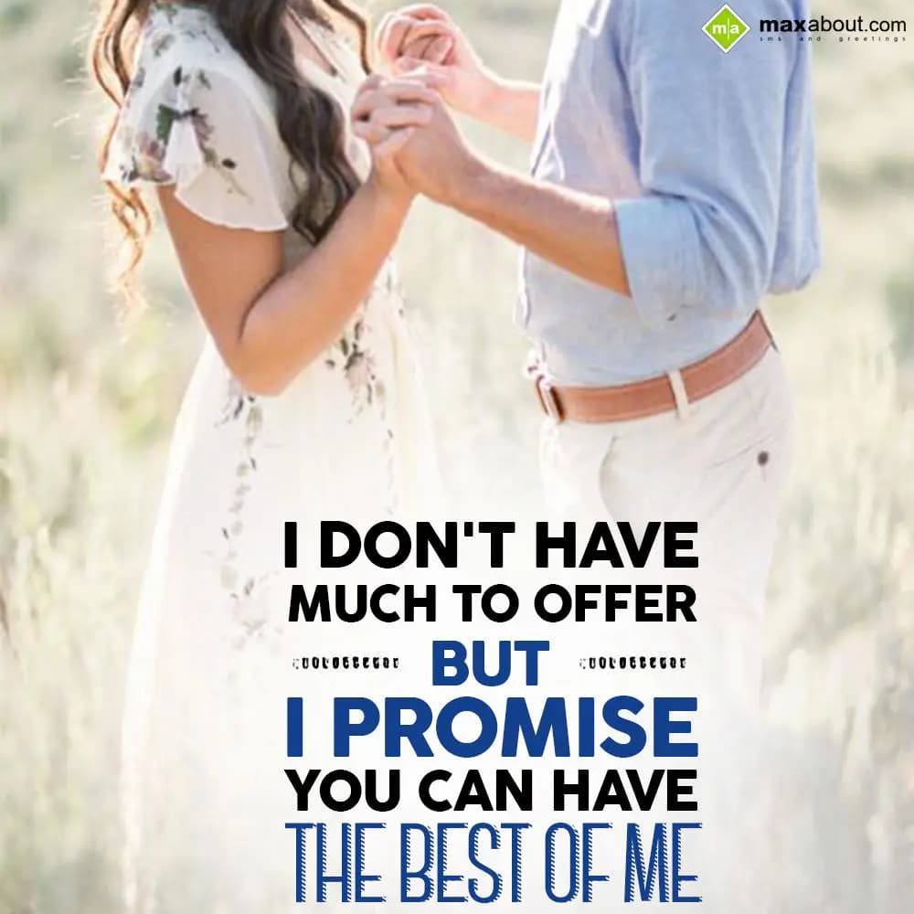 I don't have much to offer but I promise you can h