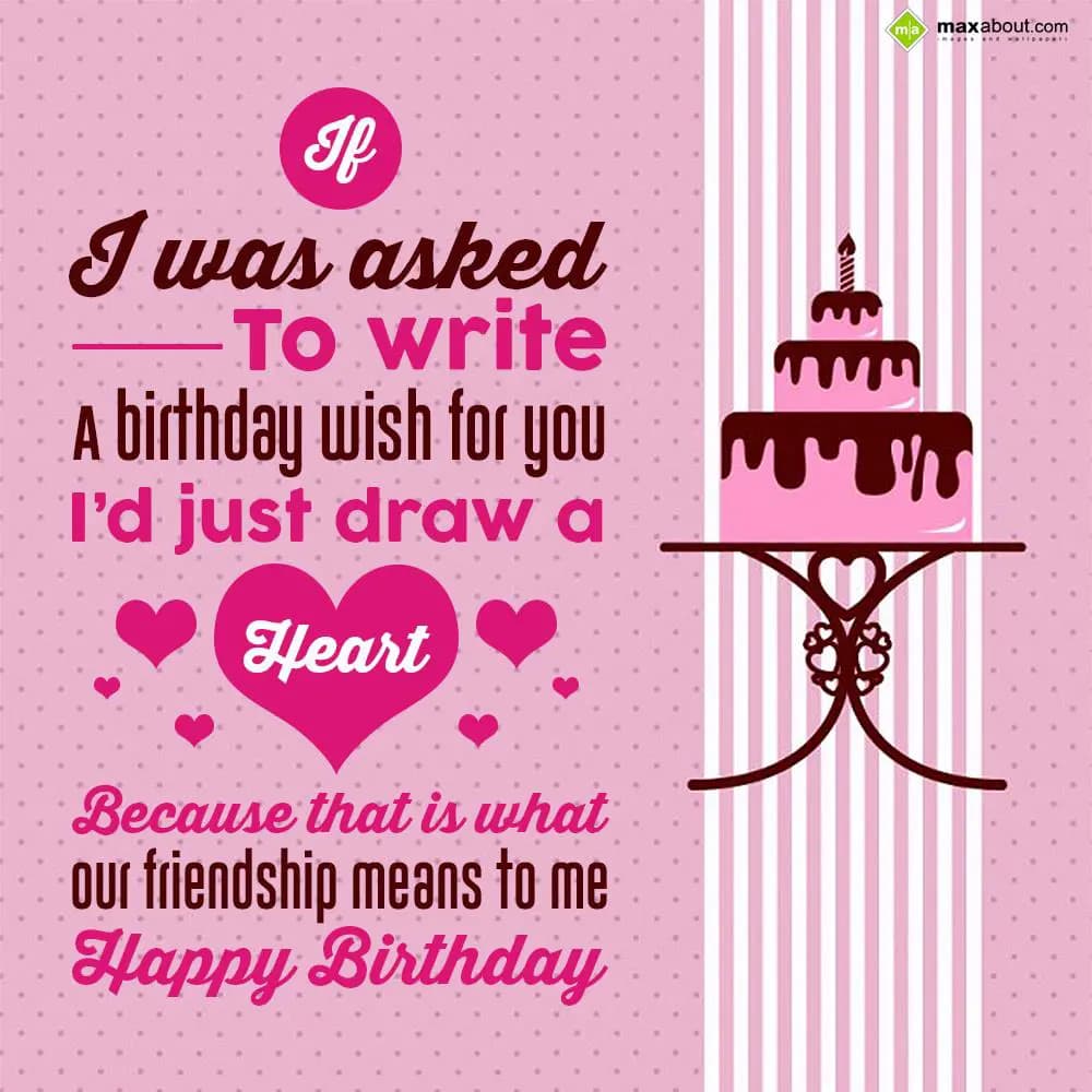 If I was asked to write a birthday wish for you. I