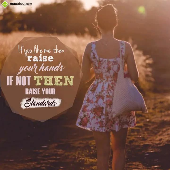 If you like me then
raise your hands
If not then