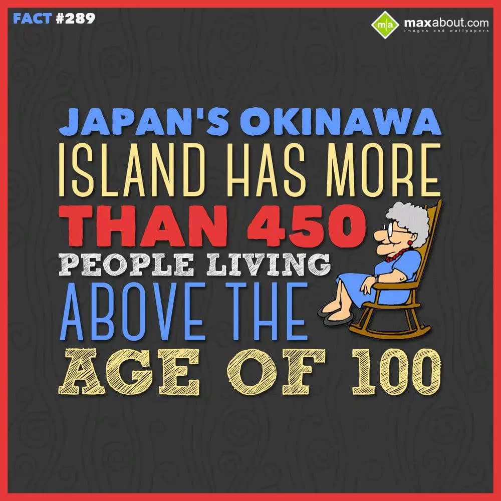 Japan's Okinawa island has more than 450 people li