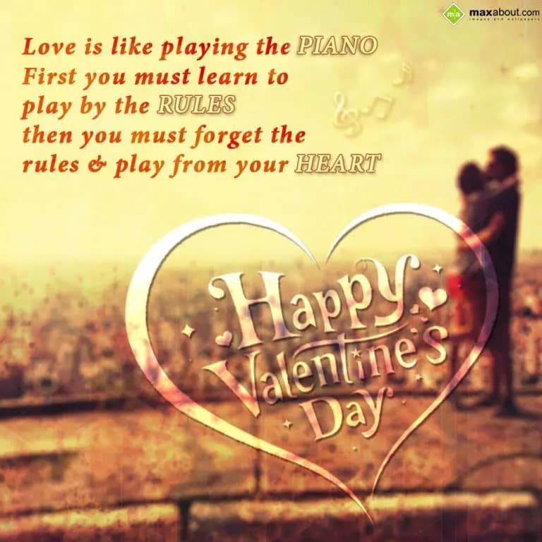 Love is like playing the piano.
First you must le