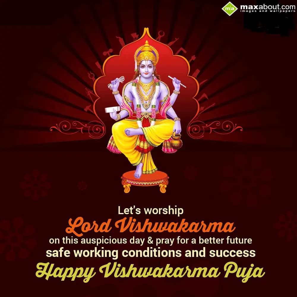 Let's worship Lord Vishwakarma on this auspicious 