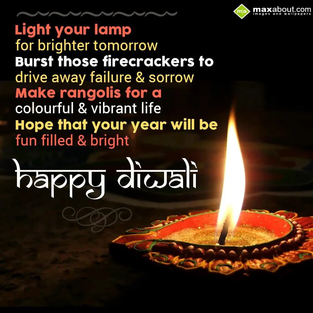 Light your lamp for brighter tomorrow, 
burst tho