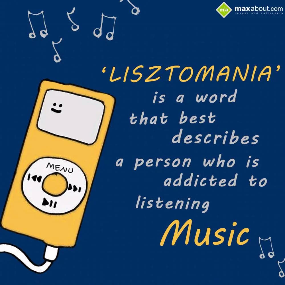 Liztomania is a word that describe a person who is