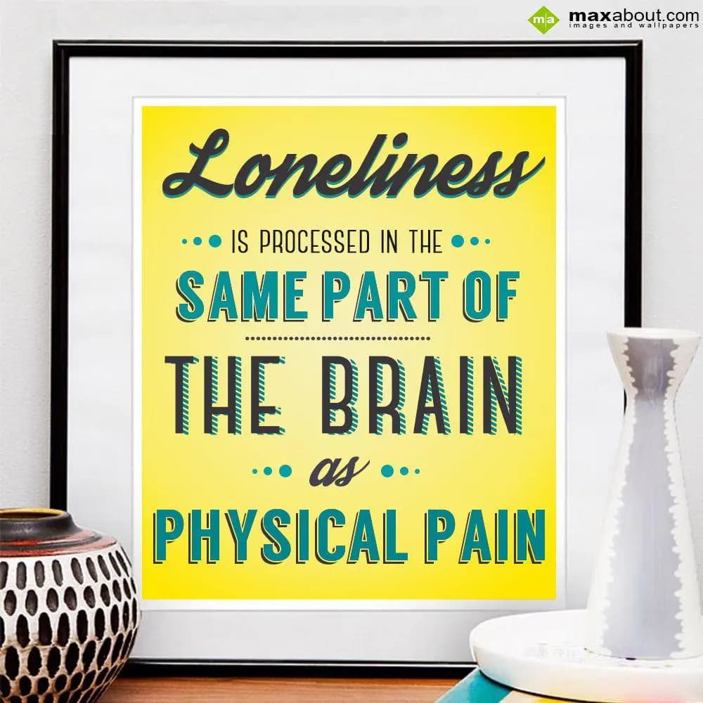 Loneliness is processed in the same part of the br