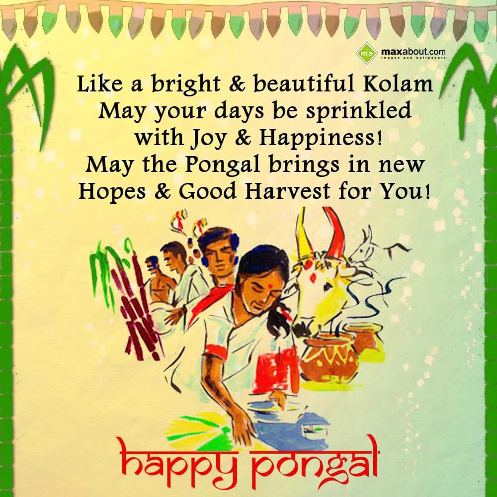 Like a bright and beautiful Kolam 
may your days 