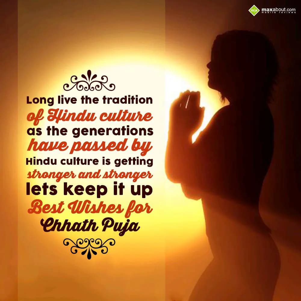 Long live the tradition of Hindu culture, 
as the