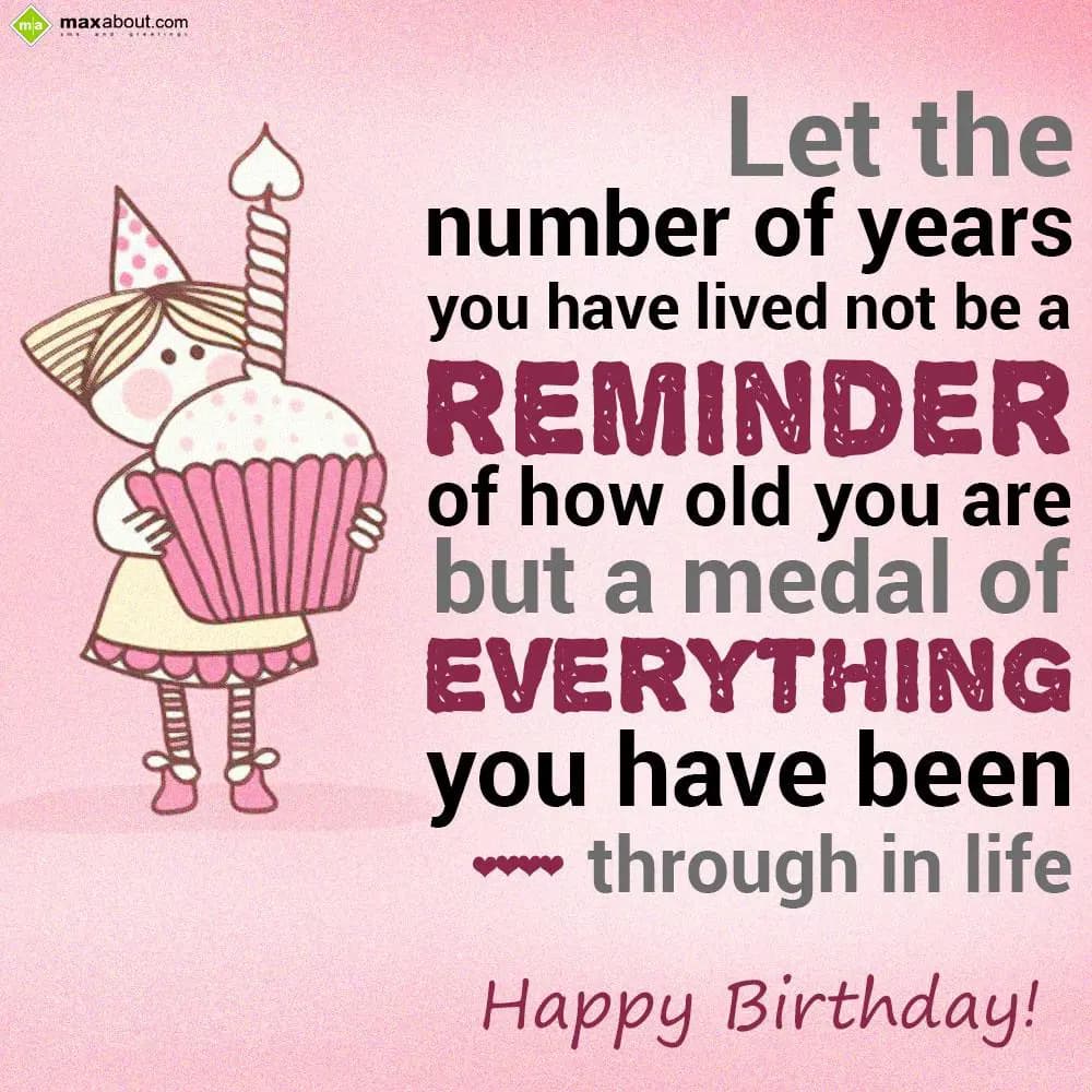 Let the number of years you have lived not be a re