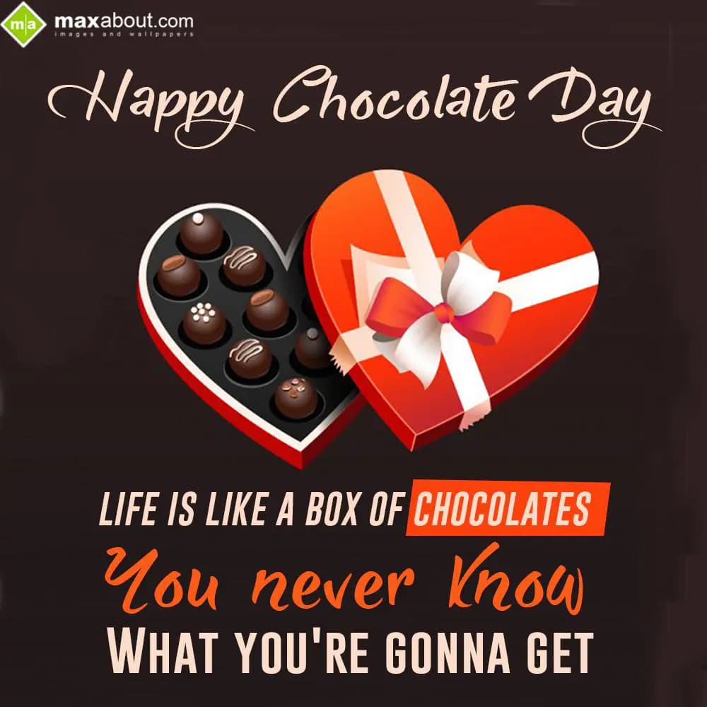 Life is like a Box of Chocolates,
You never know 