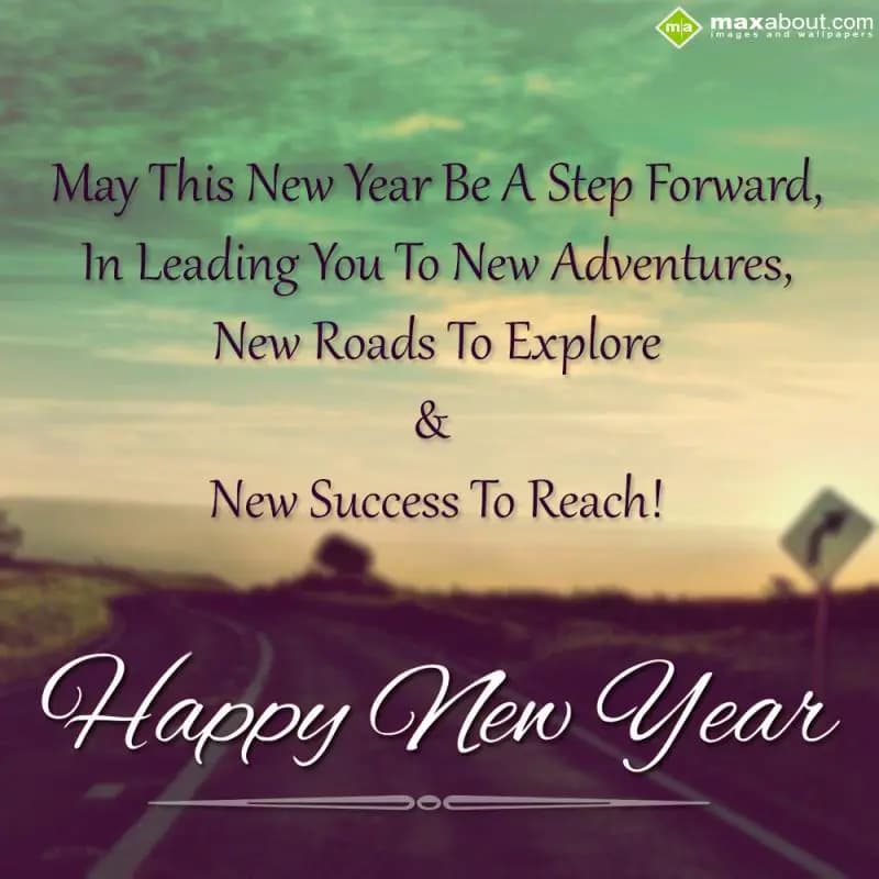 May this new year be a step forward,
In leading y