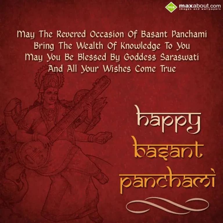 May the revered occasion of Basant Panchami,
Brin