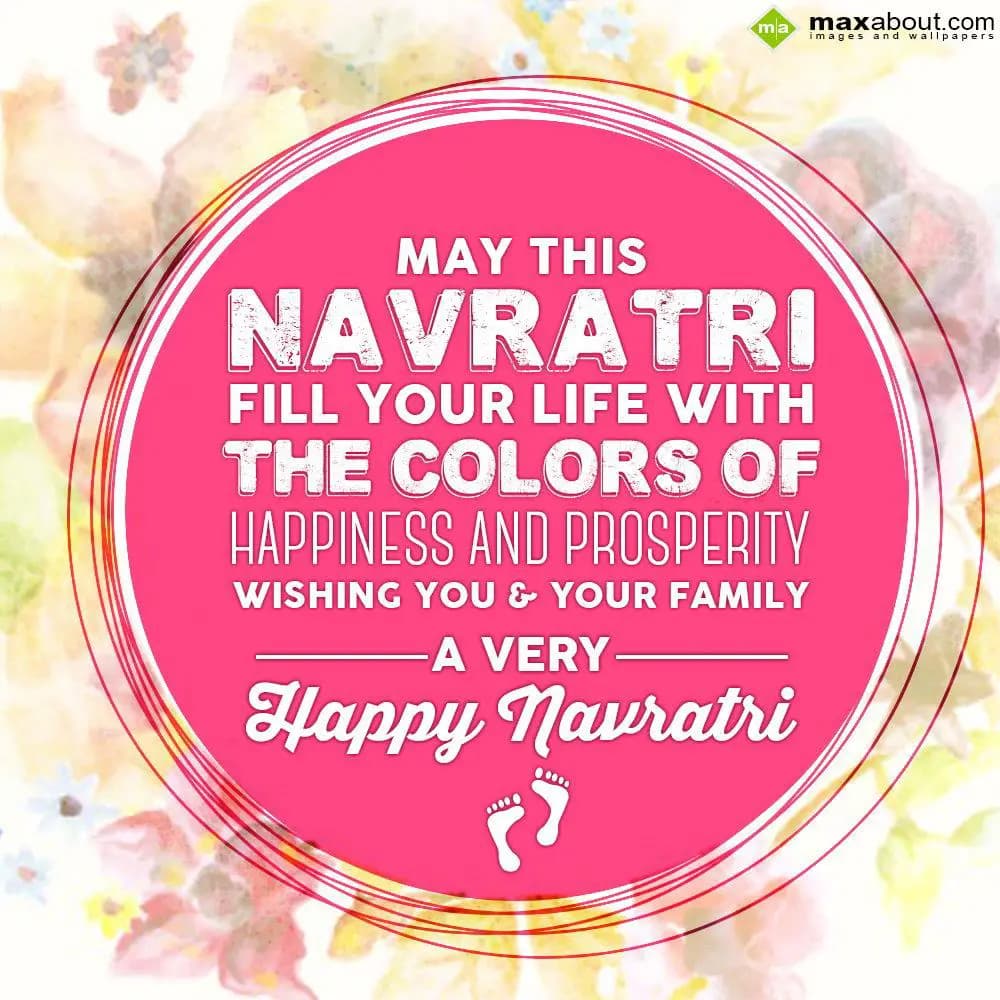 May this Navratri fill your life with the colors o