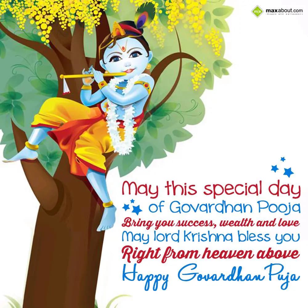 May this special day of Govardhan Pooja
Bring you