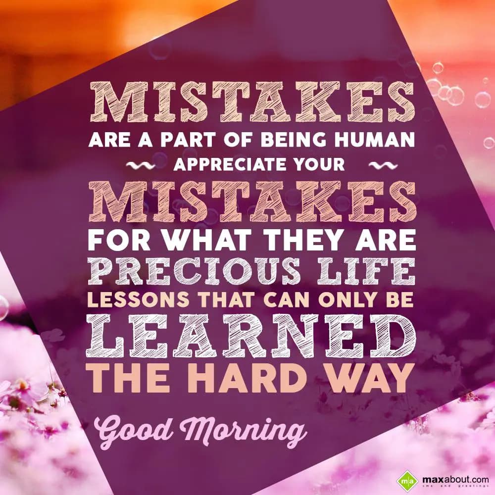 Mistakes are a part of being Human. Appreciate you