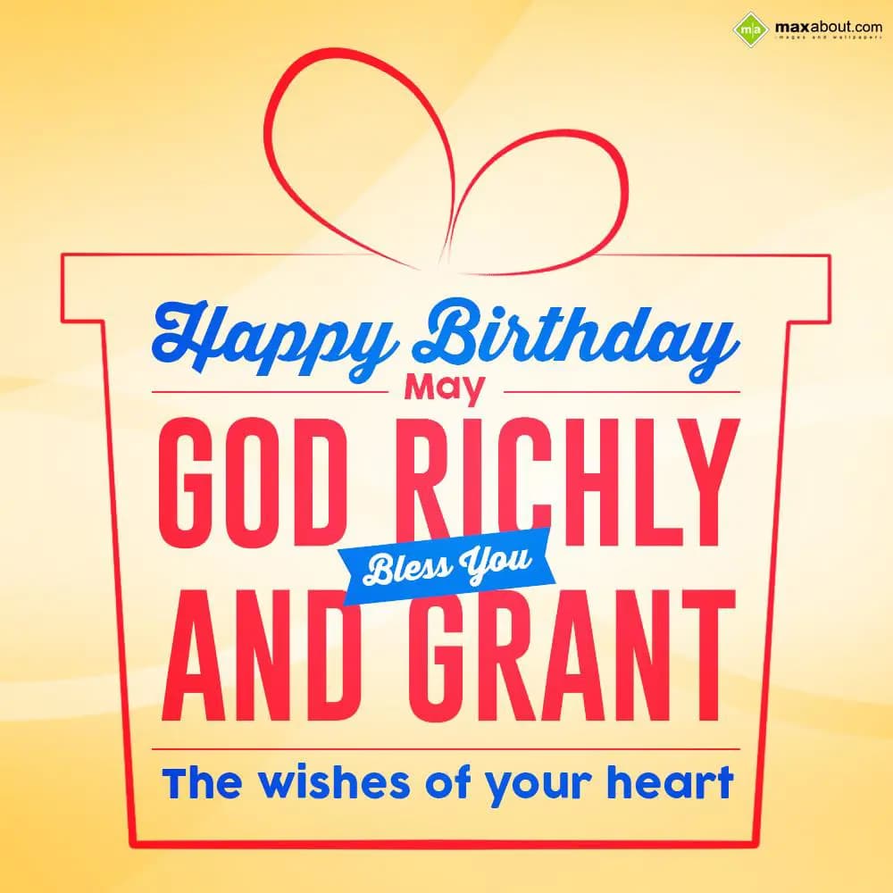 Happy Birthday!! May God richly bless you and gran