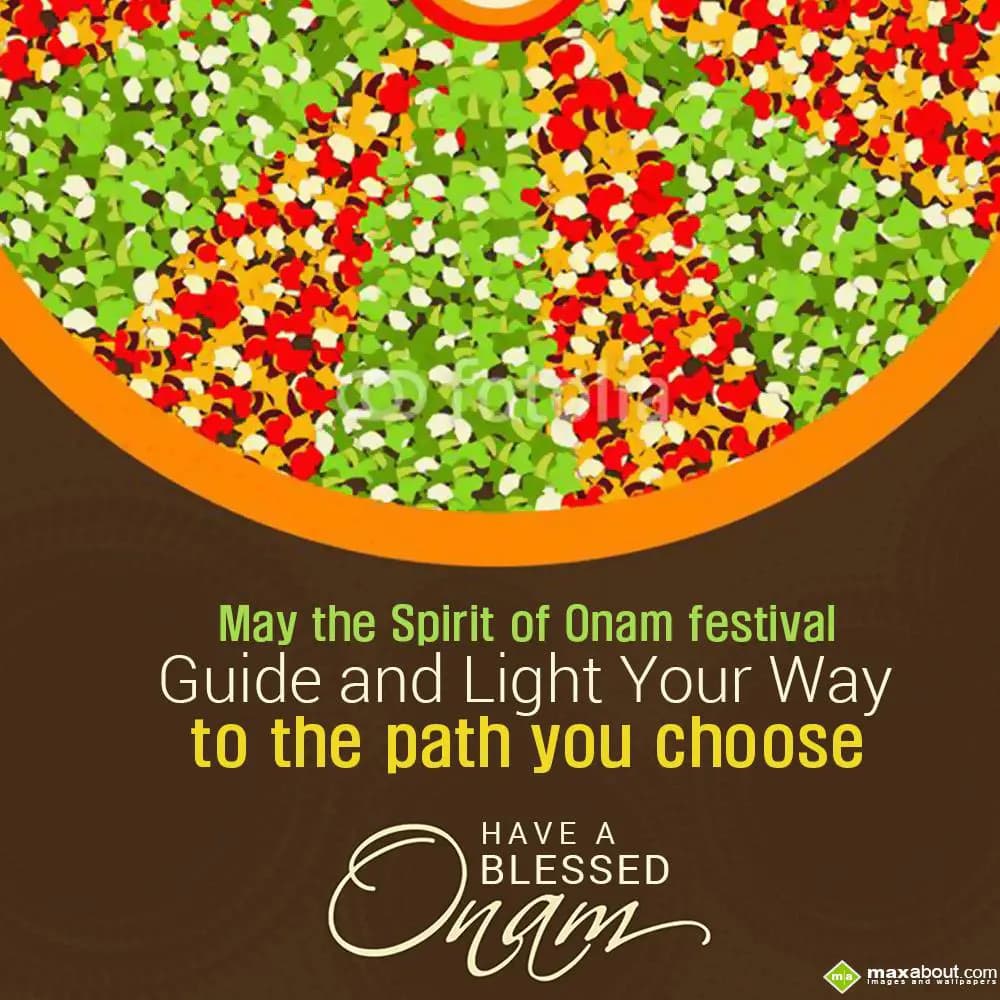 May the spirit of Onam festival guide and light yo