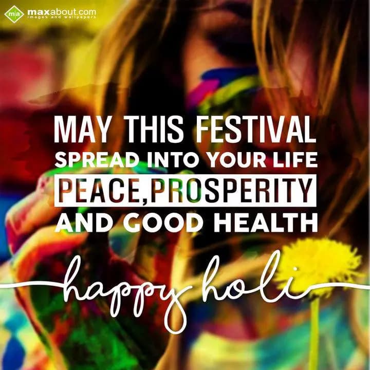 MAY THIS FESTIVAL
SPREAD INTO YOUR LIFE
PEACE, P