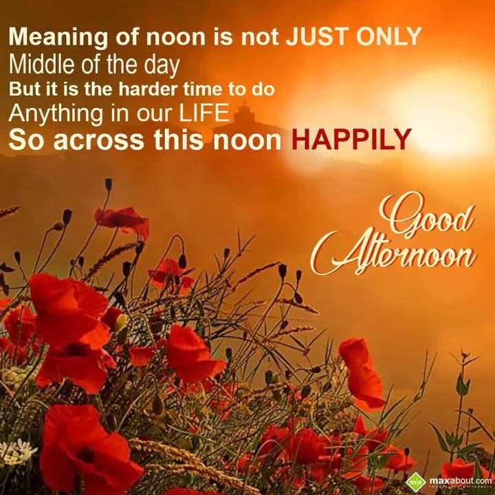 Meaning of noon is not just only middle of the day