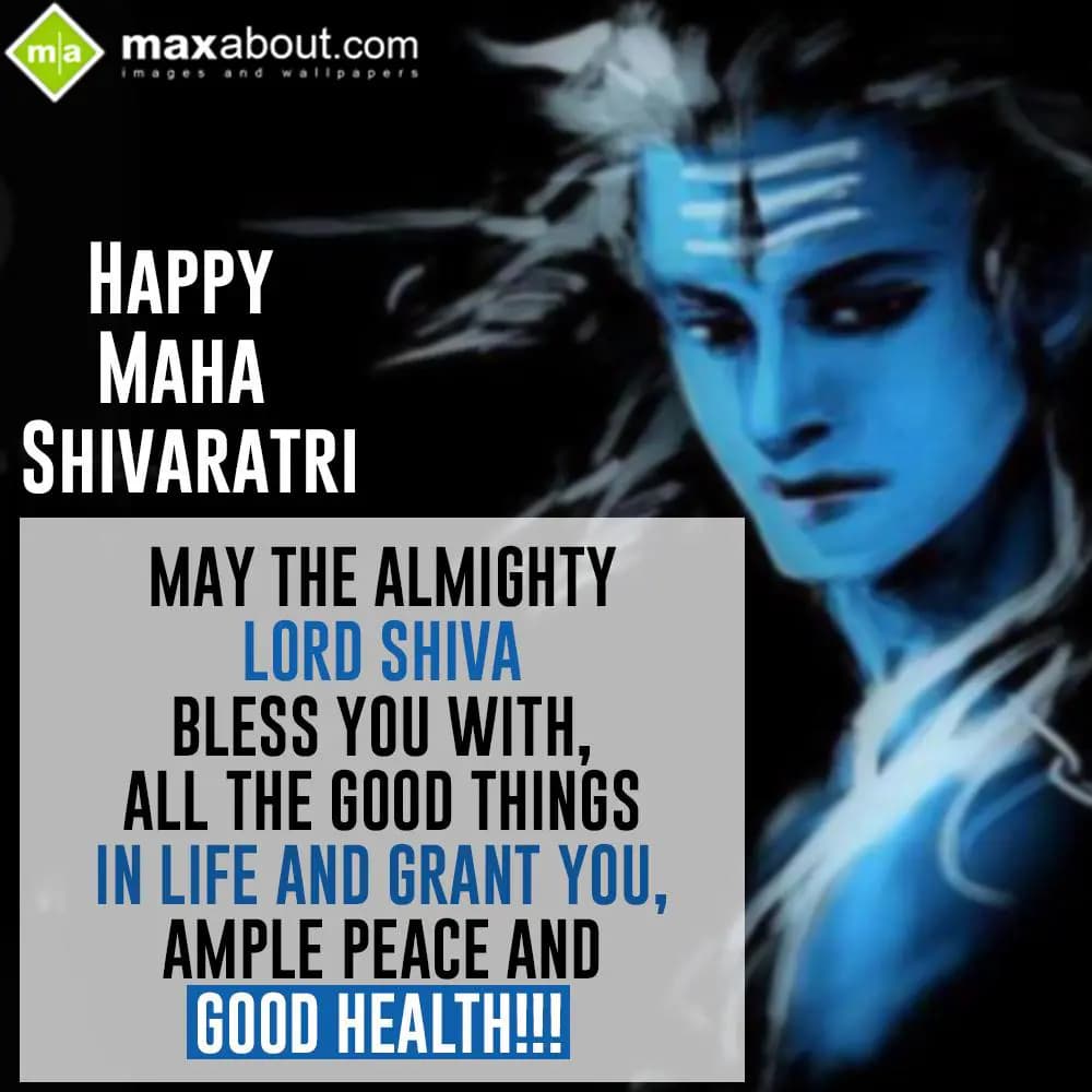 May the almighty Lord Shiva bless you with,
All t