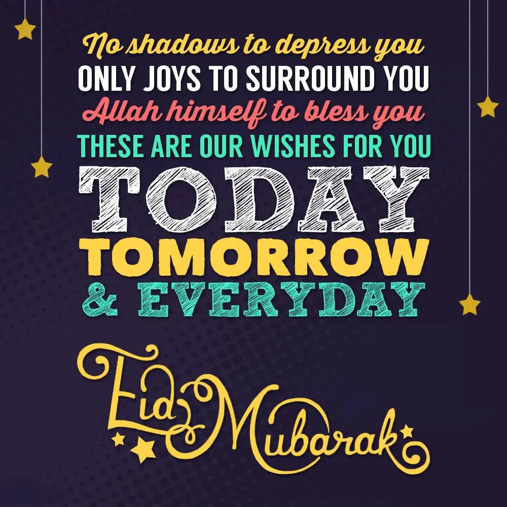 No shadows to depress you, 
Only joys to surround