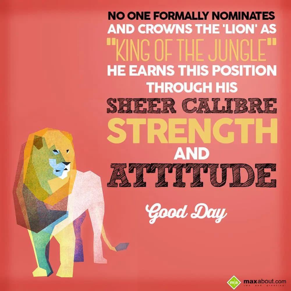 No one formally nominates and crowns the 'LION' as