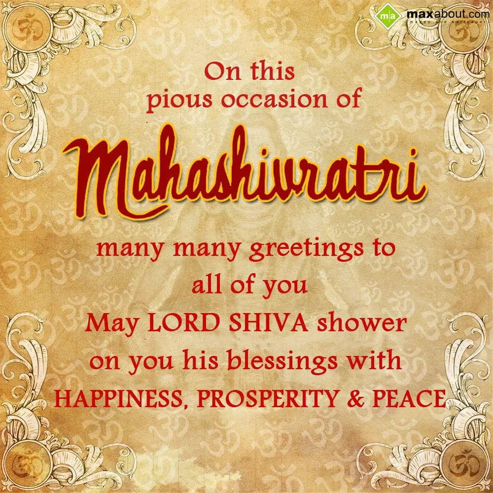 On this pious occasion of Mahashivratri,
many man