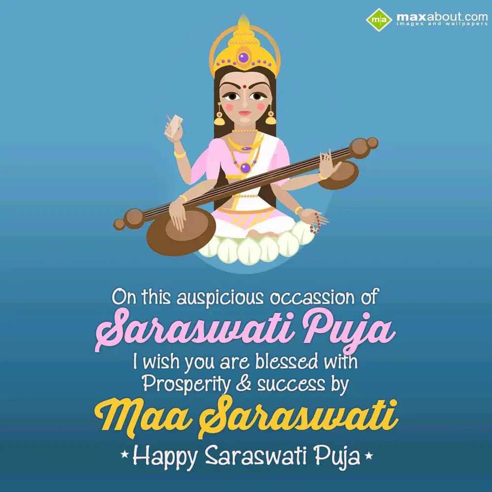 On this auspicious occasion of Saraswati Puja,
I 