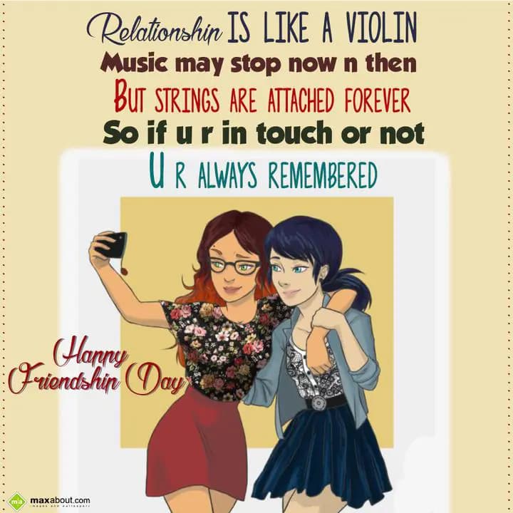 Relationship is like a violin,
Music may stop now