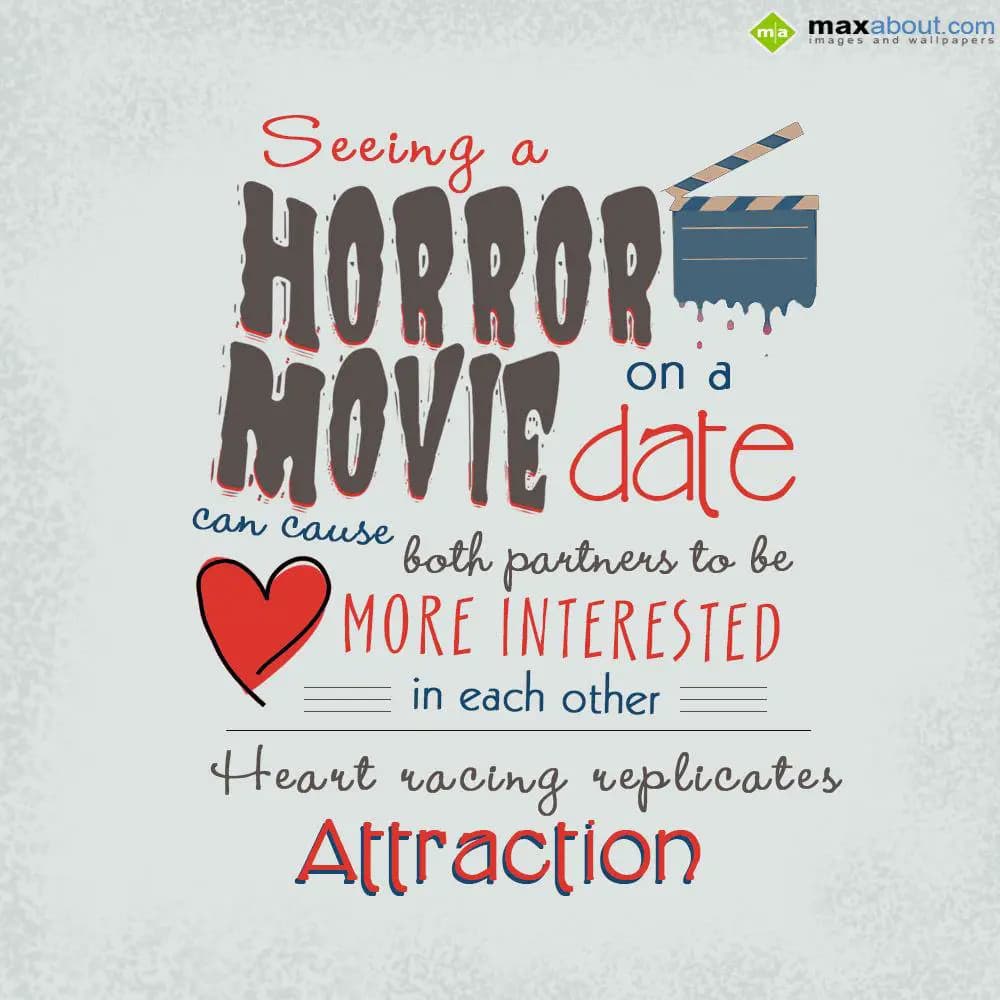 Seeing a horror movie on a date can cause both par
