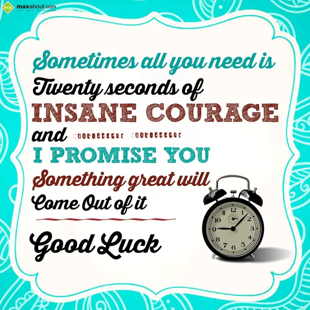 Sometimes all you need is twenty seconds of insane