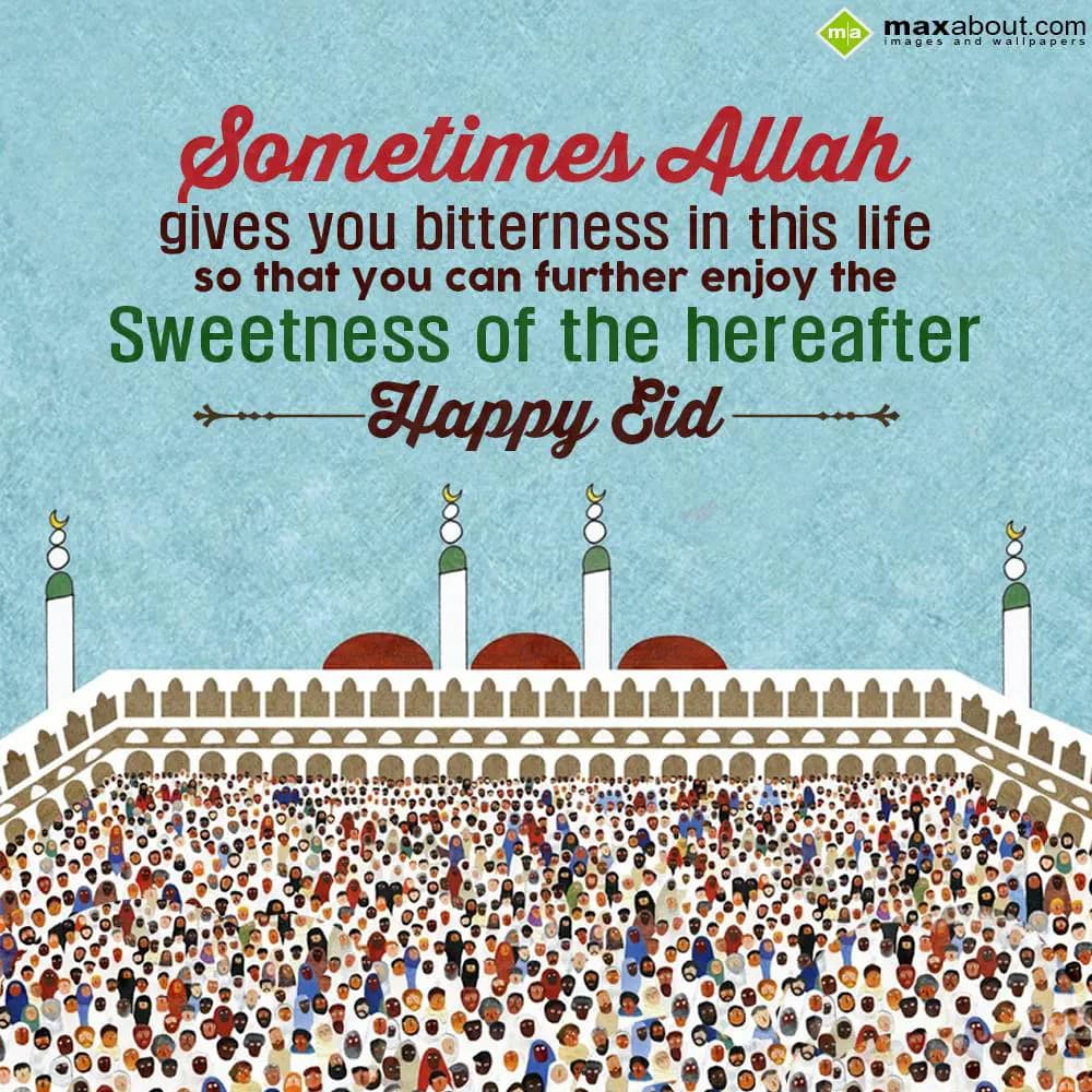 Sometimes Allah gives you bitterness in this life 