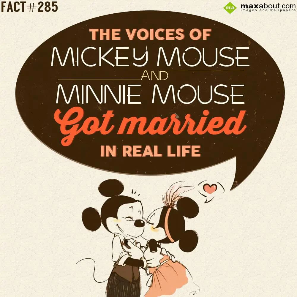 The voices of mickey mouse and minnie mouse got ma