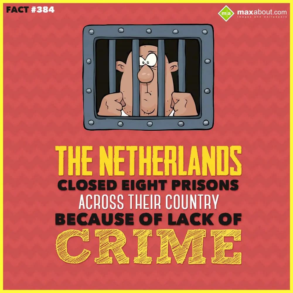The netherlands closed eight prisons across their 