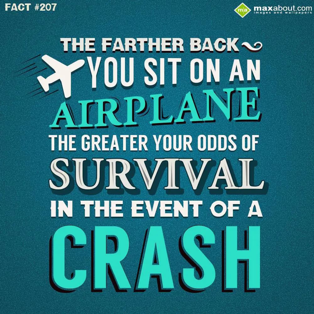 The Farther back you sit on an airplane, the great