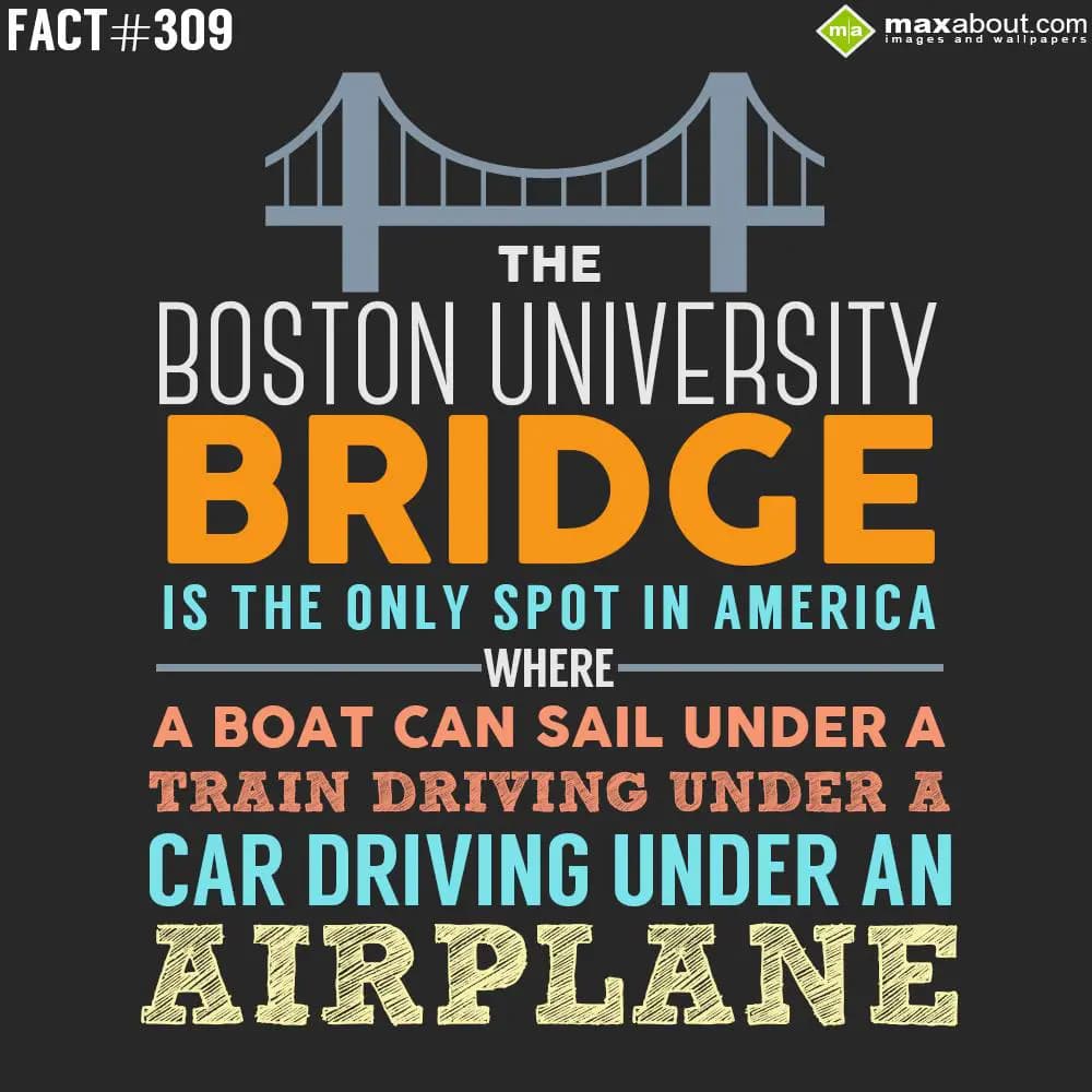 The Boston University bridge is the only spot in A