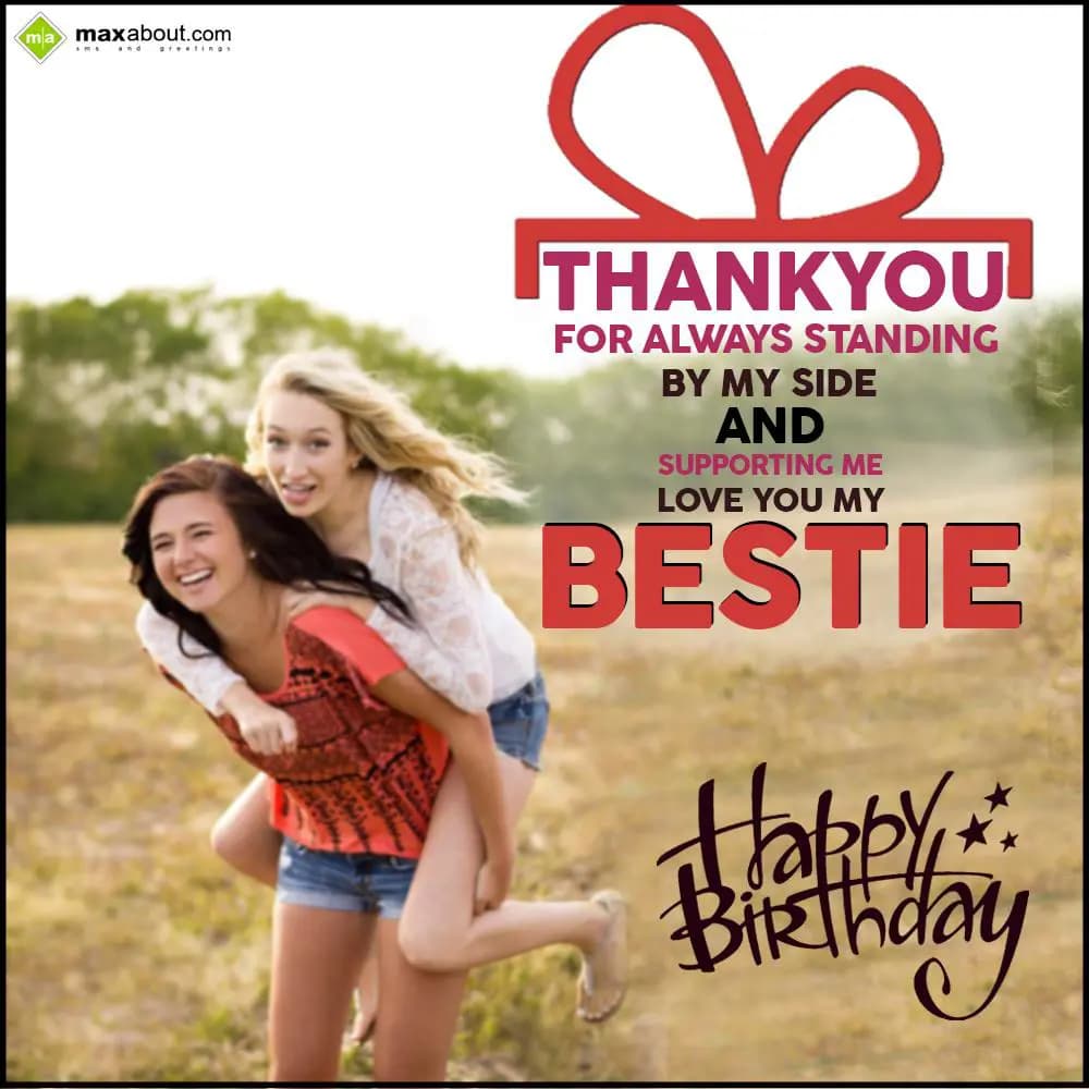 Thank you for always standing by my side and suppo